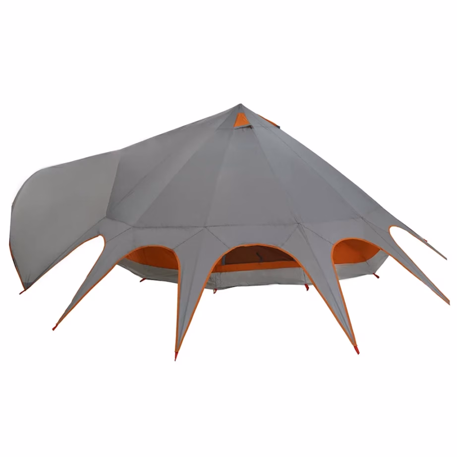 Teepee peretelk 9-le, veekindel, hall ja oranž, 502 x 502 x 297 cm - 7