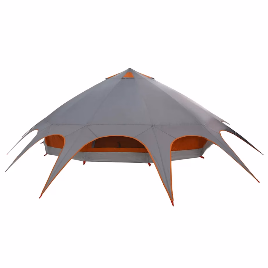 Teepee peretelk 9-le, veekindel, hall ja oranž, 502 x 502 x 297 cm - 8