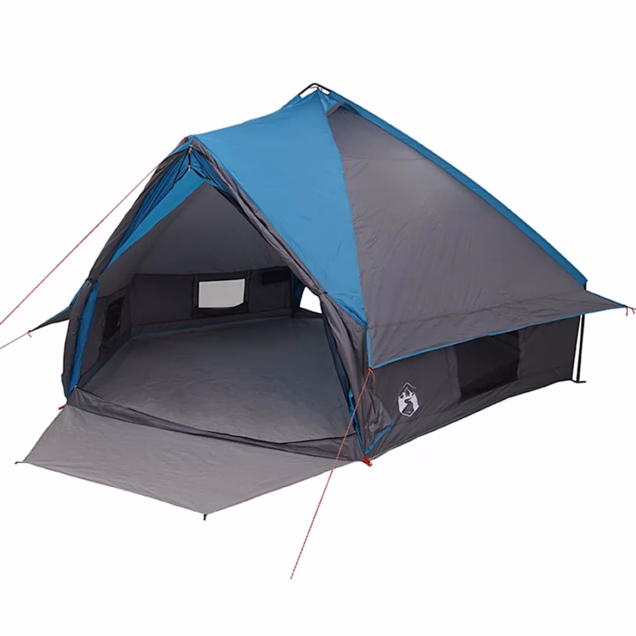 Vee- ja UV-kindel teepee-telk 10 inimesele, sinine/hall, 567 x 470 x 242 cm - 2