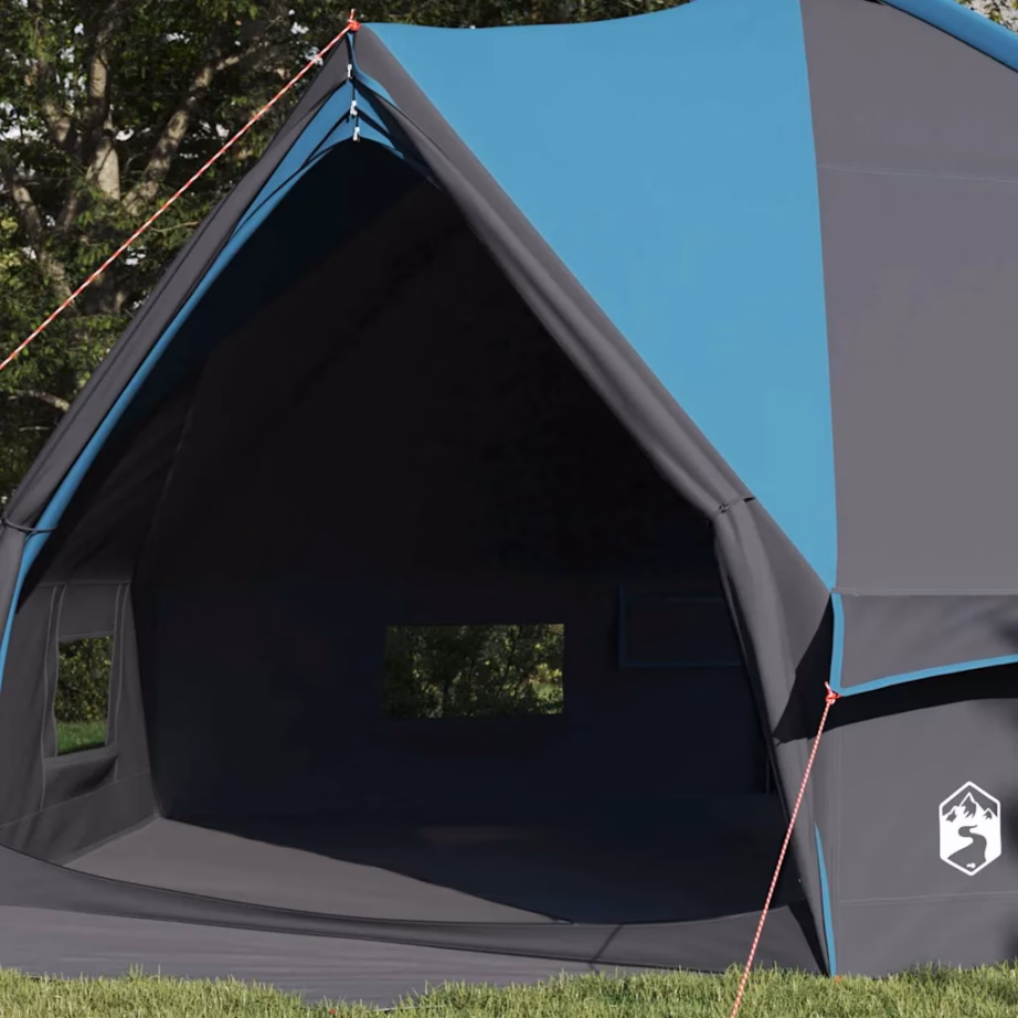 Vee- ja UV-kindel teepee-telk 10 inimesele, sinine/hall, 567 x 470 x 242 cm - 3