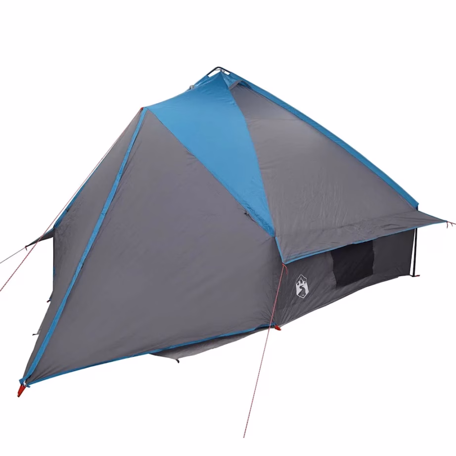 Vee- ja UV-kindel teepee-telk 10 inimesele, sinine/hall, 567 x 470 x 242 cm - 4