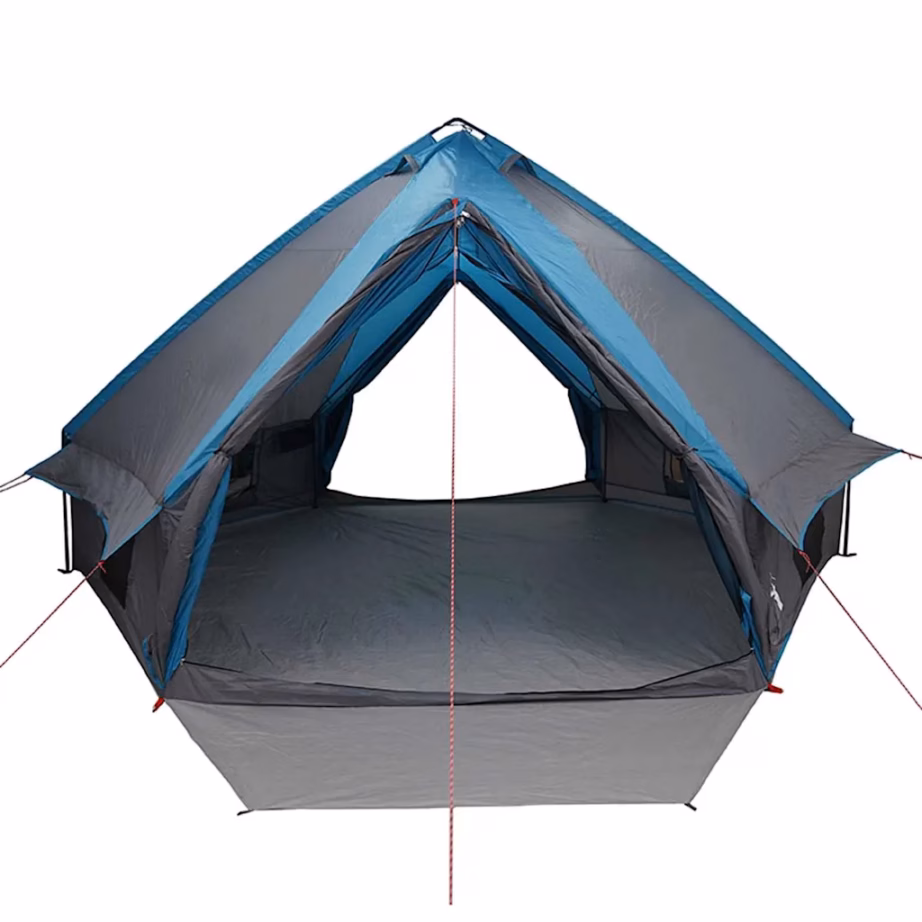 Vee- ja UV-kindel teepee-telk 10 inimesele, sinine/hall, 567 x 470 x 242 cm - 5