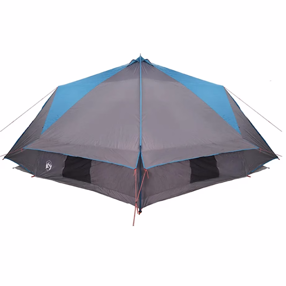 Vee- ja UV-kindel teepee-telk 10 inimesele, sinine/hall, 567 x 470 x 242 cm - 6