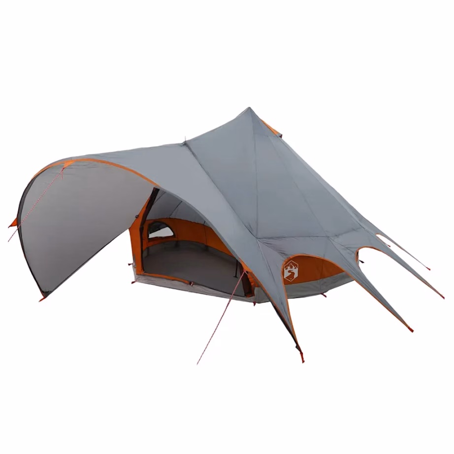 Pere teepee-telk 5 inimesele, hall/oranž, 415 x 415 x 247 cm - 2