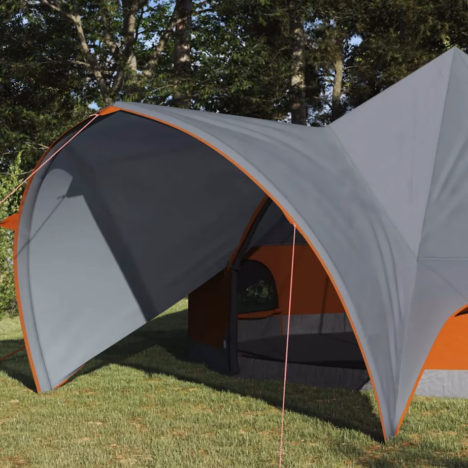 Pere teepee-telk 5 inimesele, hall/oranž, 415 x 415 x 247 cm - 3