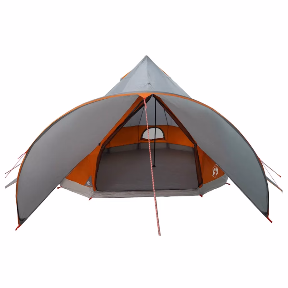 Pere teepee-telk 5 inimesele, hall/oranž, 415 x 415 x 247 cm - 6