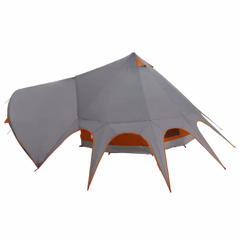 Pere teepee-telk 5 inimesele, hall/oranž, 415 x 415 x 247 cm - 7