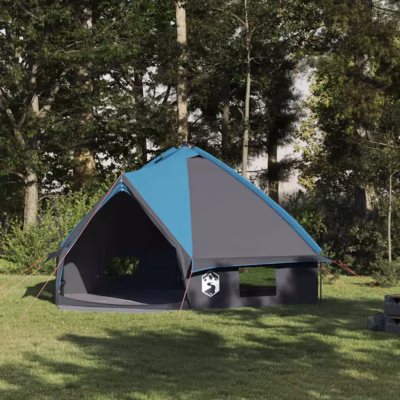 Teepee telk 8-inimesele, sinine ja hall, 490 x 410 x 210 cm