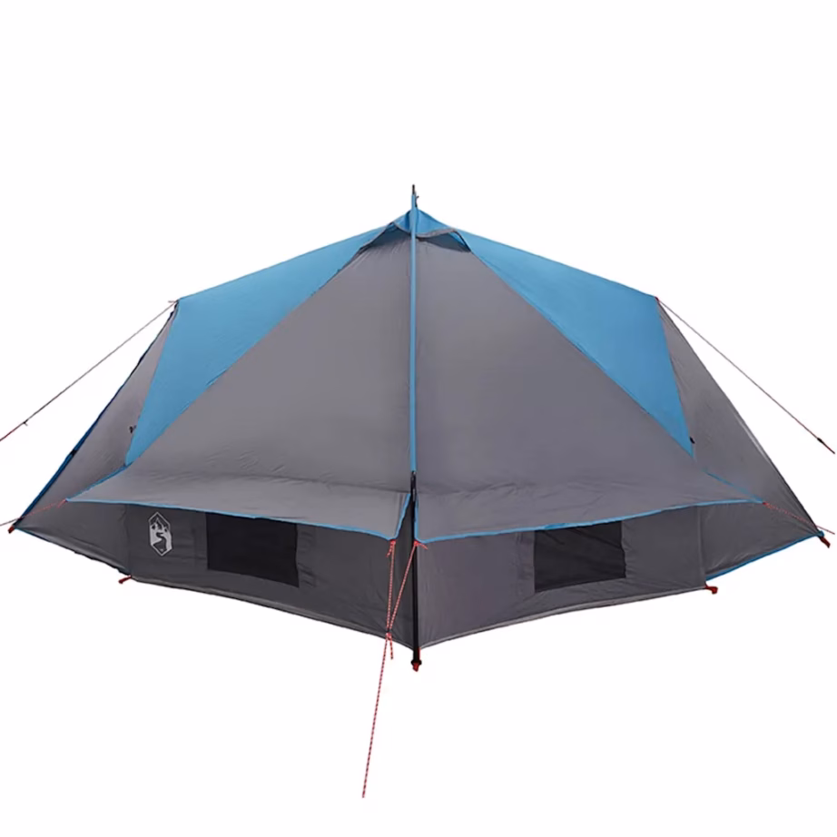 Teepee telk 8-inimesele, sinine ja hall, 490 x 410 x 210 cm - 6