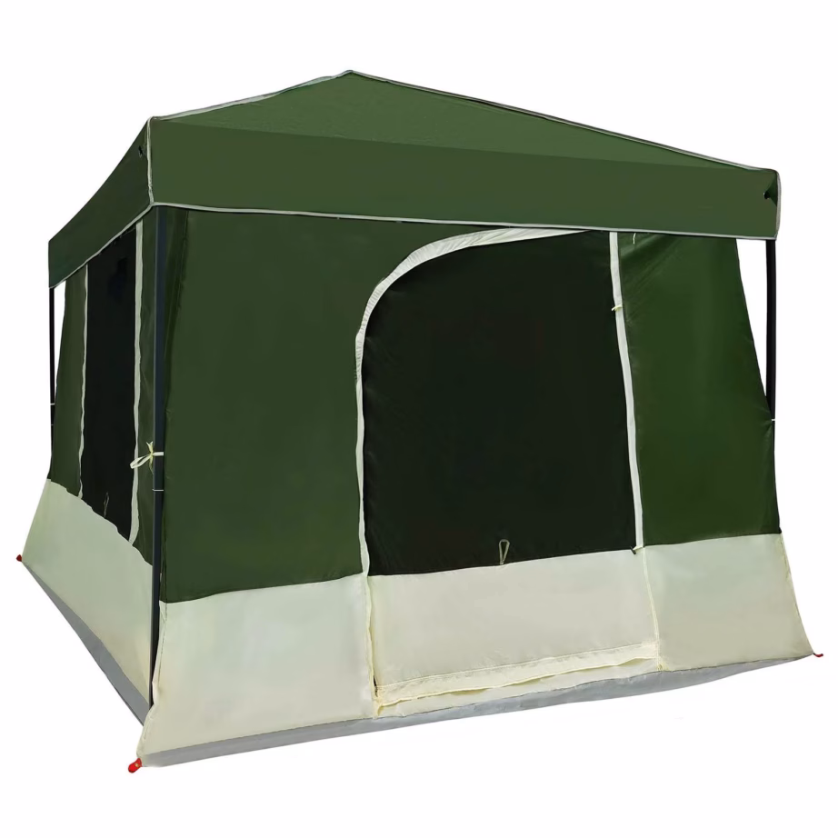 2-osaline telgikomplekt katusega, roheline, 531 x 290 x 251 cm - 9