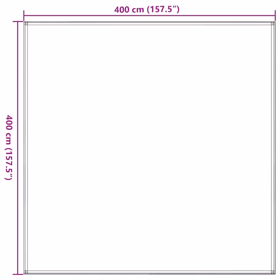 Telgimatt 400 x 400 cm, HDPE, antratsiithall - 7