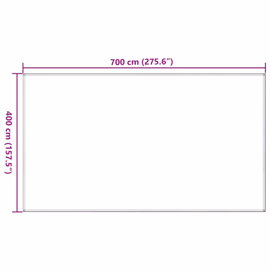 Ilmastikukindel telgimatt aasadega, antratsiithall, 400 x 700 cm - 7