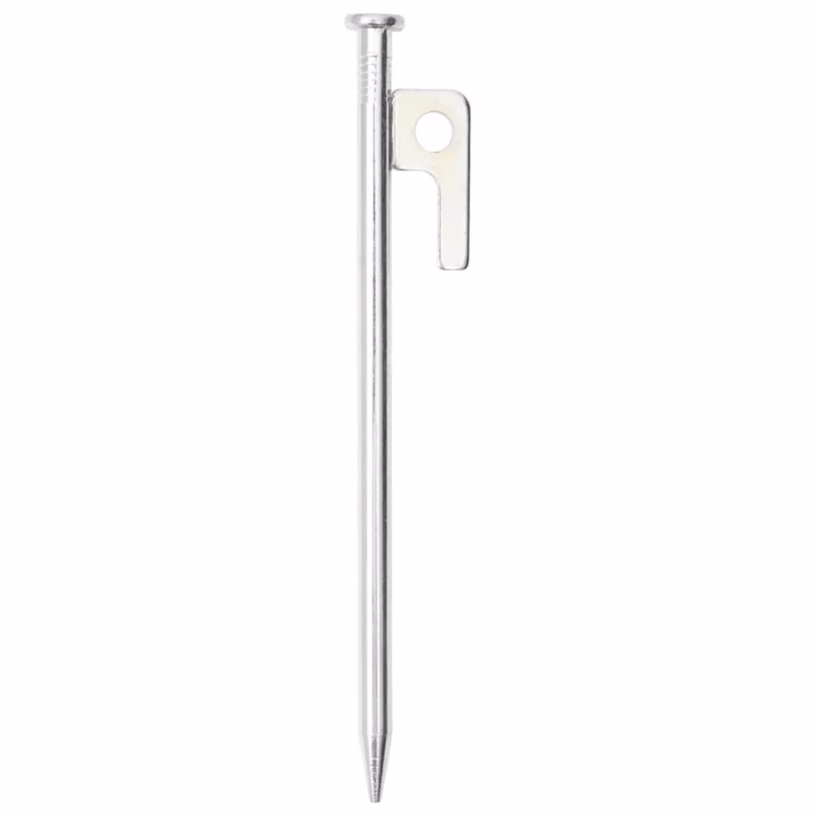 Tsingitud terasest telgivaiad 24 tk, 20 cm, 9 mm, hõbedane - 3