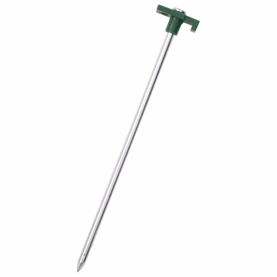 Tsingitud terasest telgivaiad konksu ja aasaga, 25 cm, 12 tk - 2