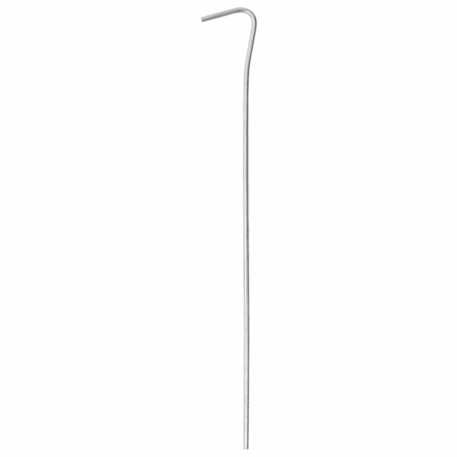Tsingitud terasest telgivaiad konksuga, 25 tk, 23 cm, Ø3 mm - 3