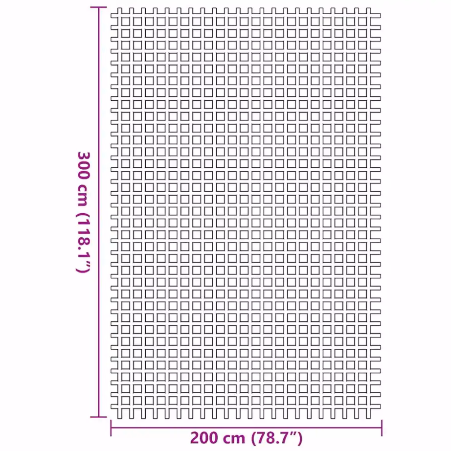 Roheline telgivaip 300 x 200 cm, polüester, kerge ja vastupidav - 7