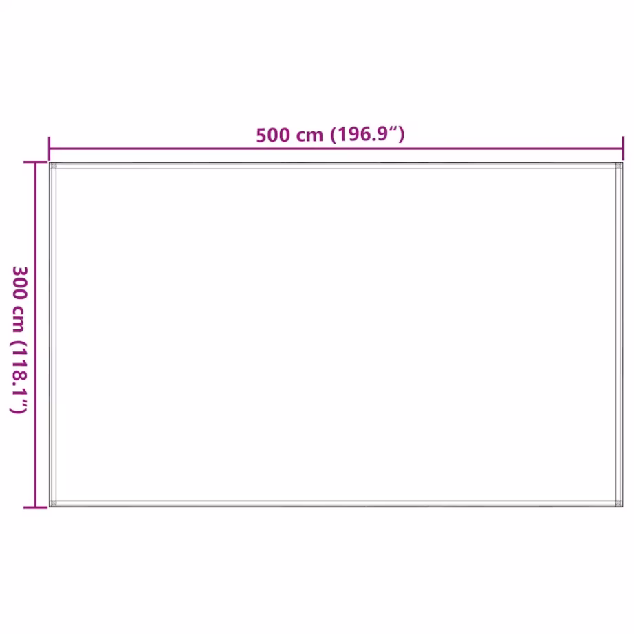 Telgivaip 300 x 500 cm, pruunikashall, HDPE, aasadega - 9