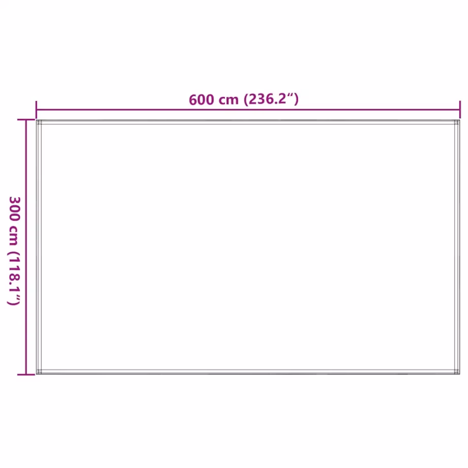 Ilmastikukindel hingav telgivaip HDPE-st, antratsiithall, 300 x 600 cm - 7