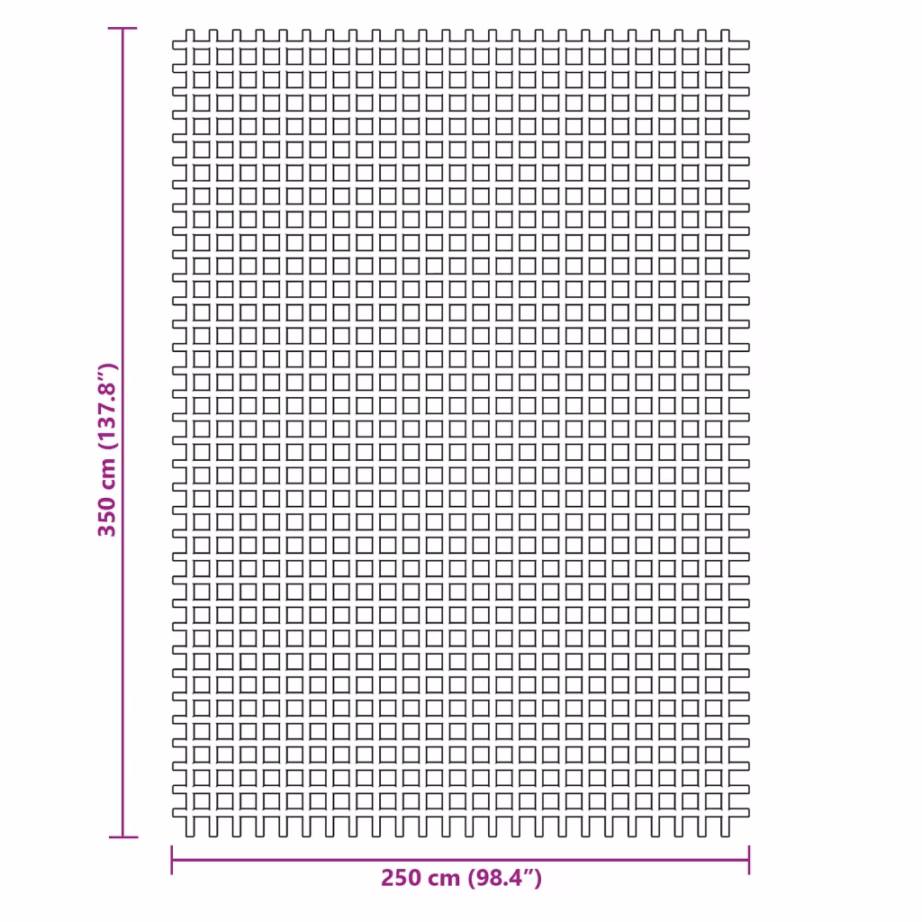 Libisemiskindel telgivaip haagissuvilale ja telgile, 3,5 x 2,5 m, antratsiithall - 7