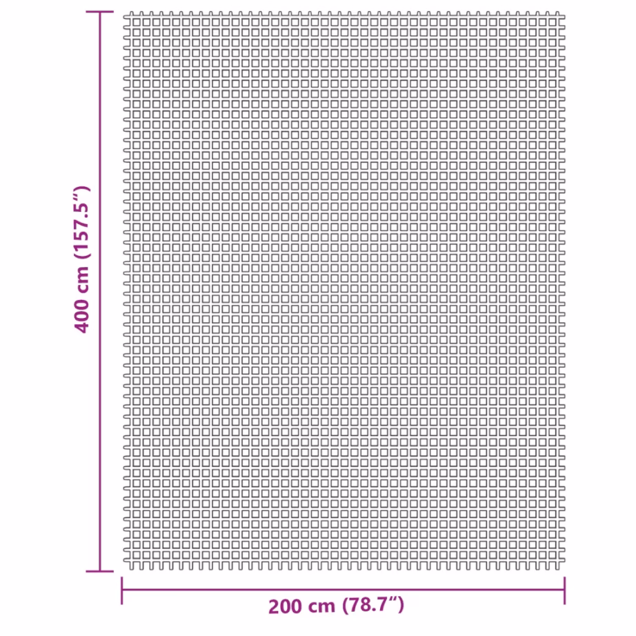Telgivaip sise- ja välistingimustesse, PVC-vahtkattega polüestervõrk, 4 x 2 m, kreemjasvalge - 7