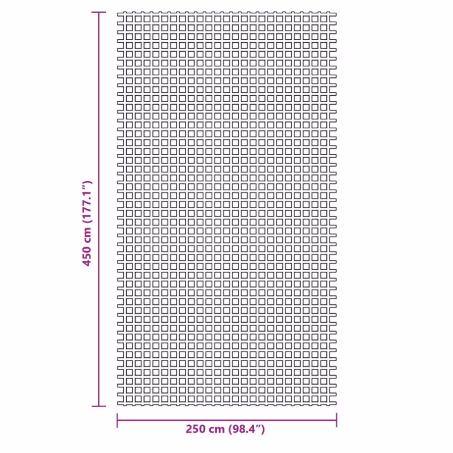 Telgivaip haagissuvila varikatuse alla, 4,5 x 2,5 m, antratsiithall, PVC-vahtkattega polüestervõrk - 7
