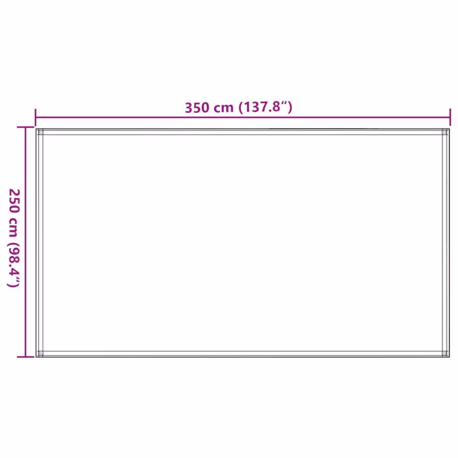 Telgivaip antratsiithall, 250 x 350 cm, HDPE, aasadega - 7