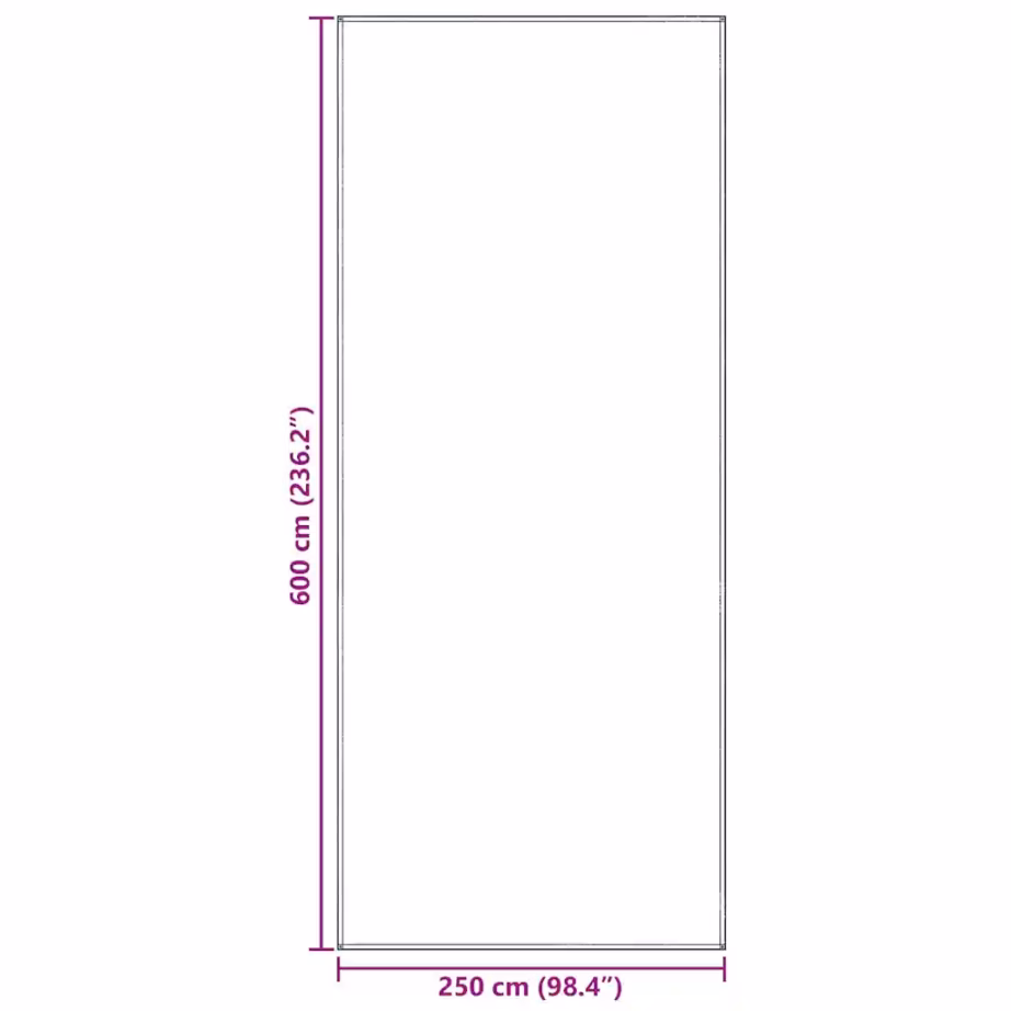 Ilmastikukindel telgivaip matkaautole, sinine-hall, polüetüleen, 600 x 250 cm - 9