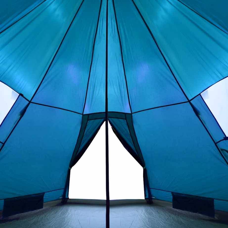 Sinine veekindel tipi matkatelk 4 inimesele, 367 x 367 x 259 cm - 9