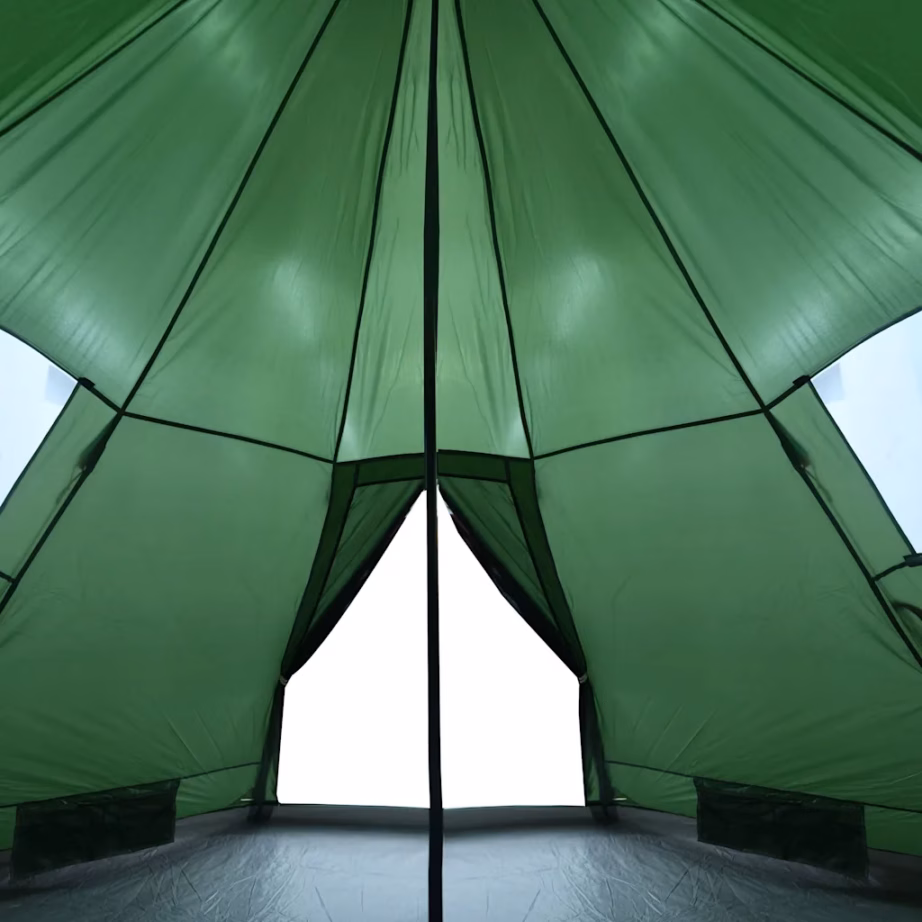 Veekindel tipi-matkatelk 4 inimesele, roheline, 367 x 367 x 259 cm - 9