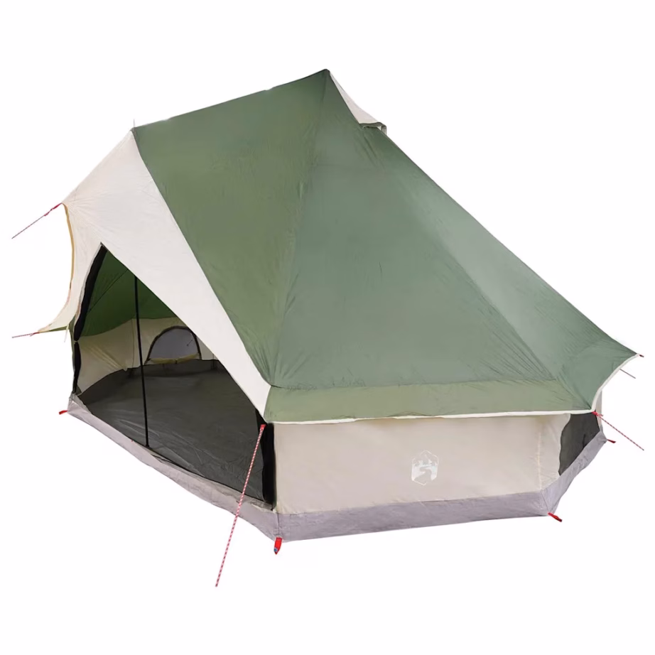 Tipi pere telk õhuava ja E-portiga, roheline, 8-le, 400 x 346 x 250 cm - 2
