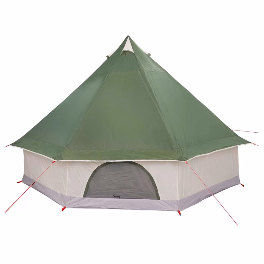 Tipi pere telk õhuava ja E-portiga, roheline, 8-le, 400 x 346 x 250 cm - 6