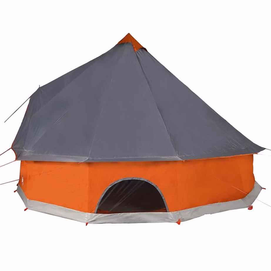 Veekindel tipi peretelk 10 inimesele, hall ja oranž, 500 x 300 x 300 cm - 9