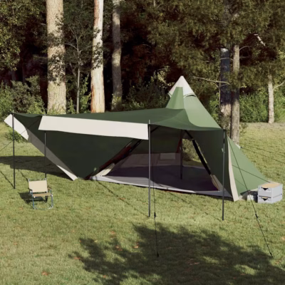Roheline veekindel tipi peretelk 8 inimesele, PU-polüester, 486 x 486 x 280 cm