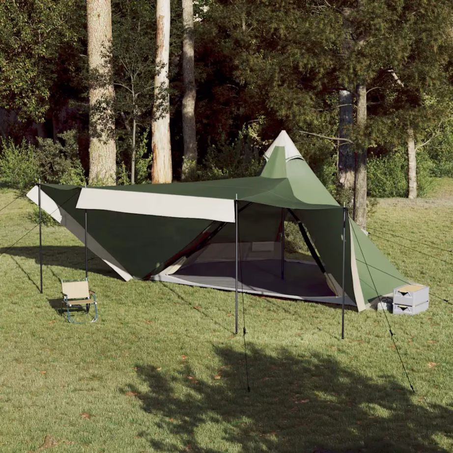 Roheline veekindel tipi peretelk 8 inimesele, PU-polüester, 486 x 486 x 280 cm - 4