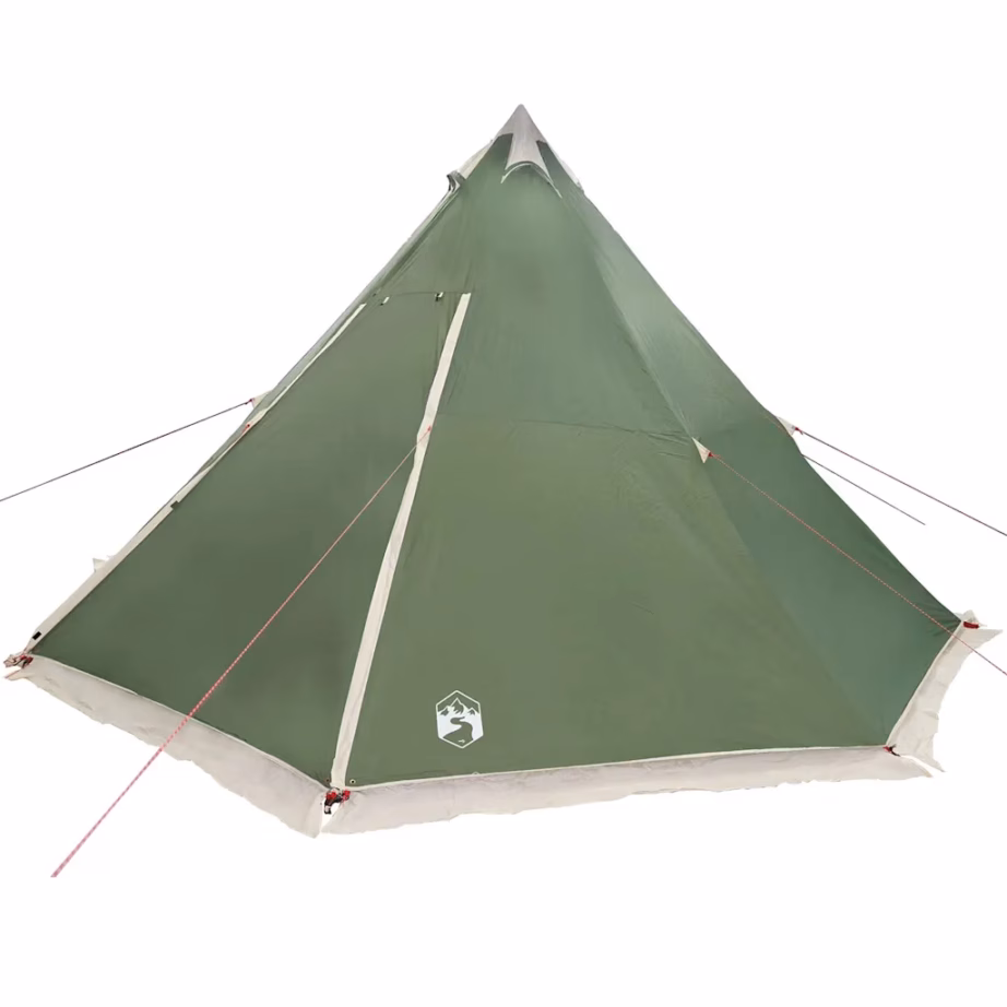 Roheline veekindel tipi peretelk 8 inimesele, PU-polüester, 486 x 486 x 280 cm - 9