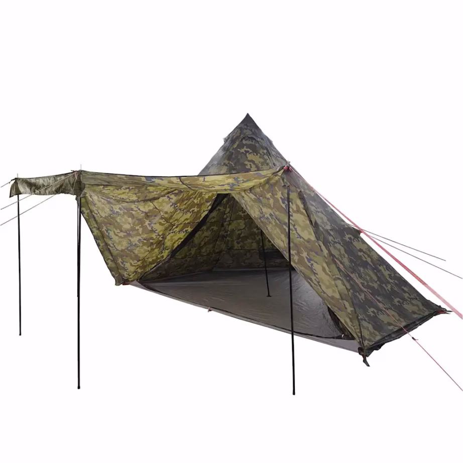 Veekindel tipi peretelk varikatusega, kamuflaaž, 8 inimesele, 486 x 486 x 280 cm - 3