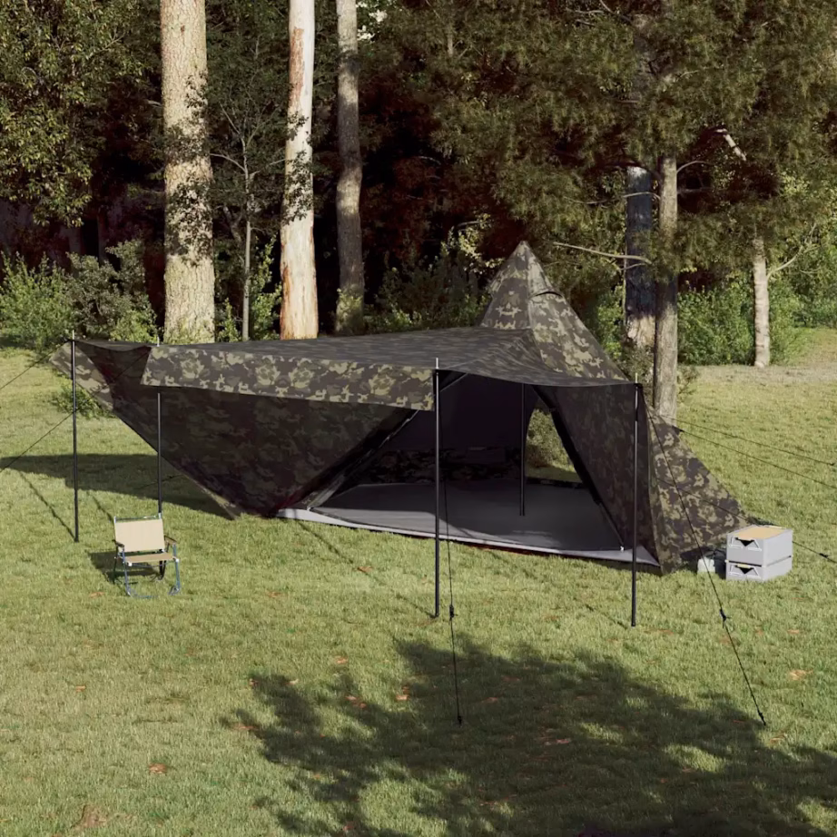 Veekindel tipi peretelk varikatusega, kamuflaaž, 8 inimesele, 486 x 486 x 280 cm - 4