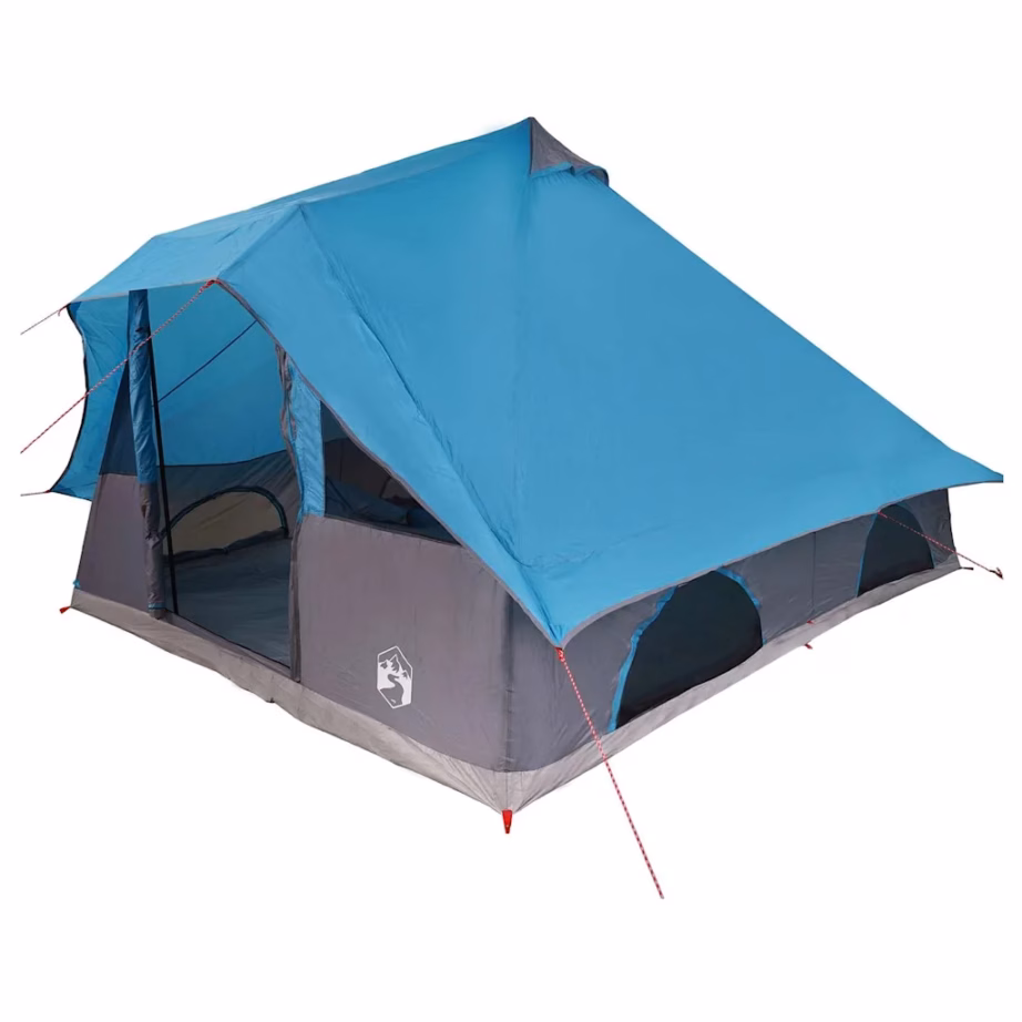 Tipi stiilis peretelk eeskatusega, 8-le, sinine taft, 358 x 296 x 258 cm - 2