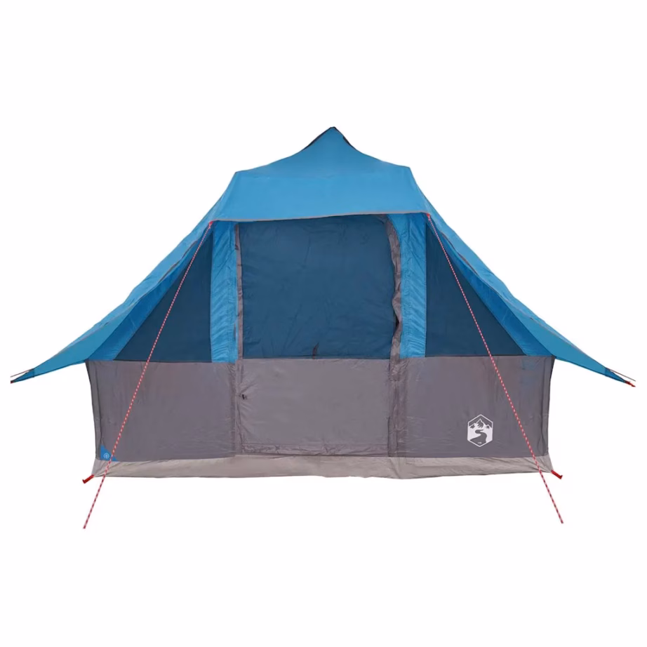 Tipi stiilis peretelk eeskatusega, 8-le, sinine taft, 358 x 296 x 258 cm - 11