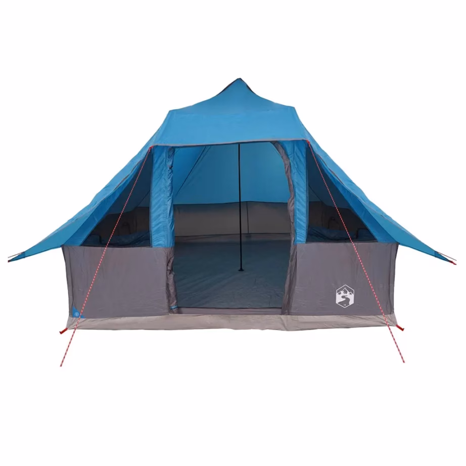 Tipi stiilis peretelk eeskatusega, 8-le, sinine taft, 358 x 296 x 258 cm - 4