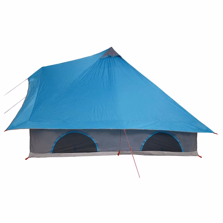 Tipi stiilis peretelk eeskatusega, 8-le, sinine taft, 358 x 296 x 258 cm - 5