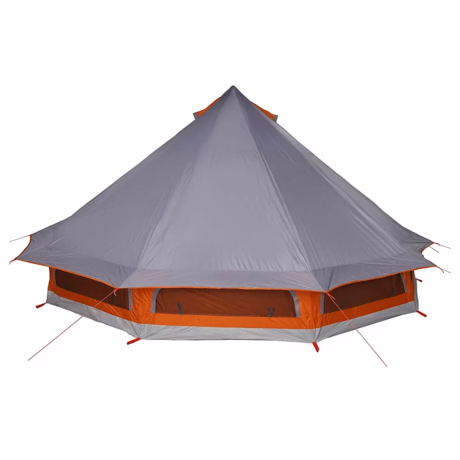 10-kohaline tipi peretelk katusega, hall ja oranž, taft, 508 x 470 x 300 cm - 6