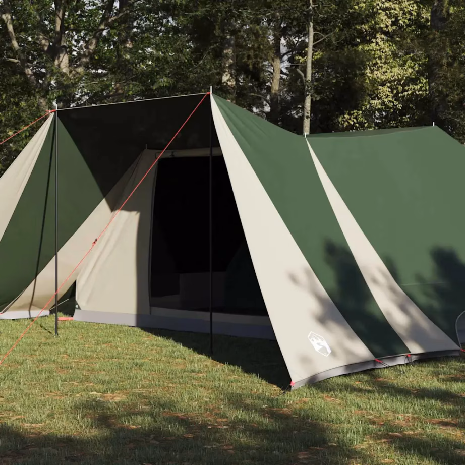 Tipi stiilis peretelk katusega, roheline taft, 12-le, 660 x 456 x 200 cm - 3