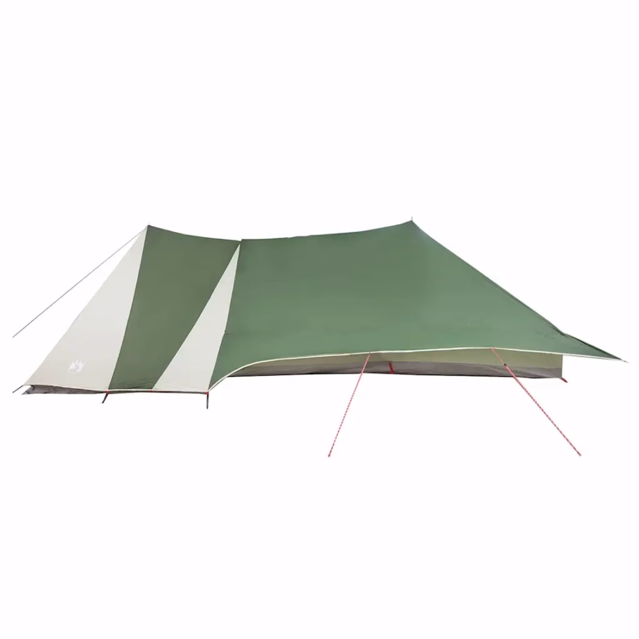 Tipi stiilis peretelk katusega, roheline taft, 12-le, 660 x 456 x 200 cm - 5