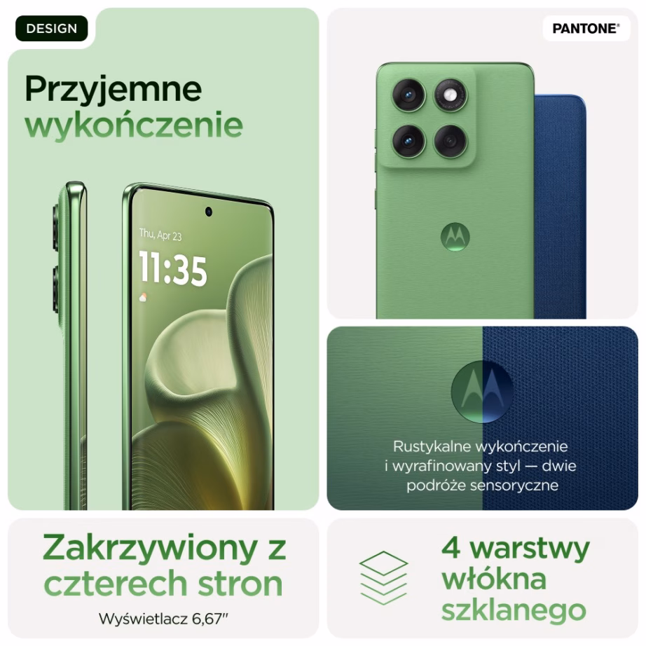 Nutitelefon Motorola edge 60, 6,67″, 12 GB RAM, 512 GB, 5G, Shamrock - 9