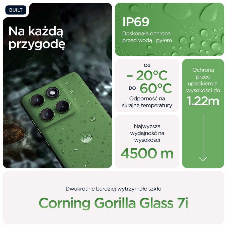 Nutitelefon Motorola edge 60, 6,67″, 12 GB RAM, 512 GB, 5G, Shamrock - 10