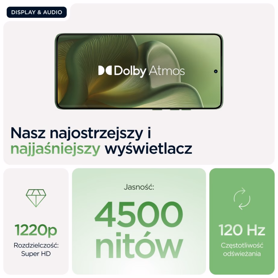 Nutitelefon Motorola edge 60, 6,67″, 12 GB RAM, 512 GB, 5G, Shamrock - 11