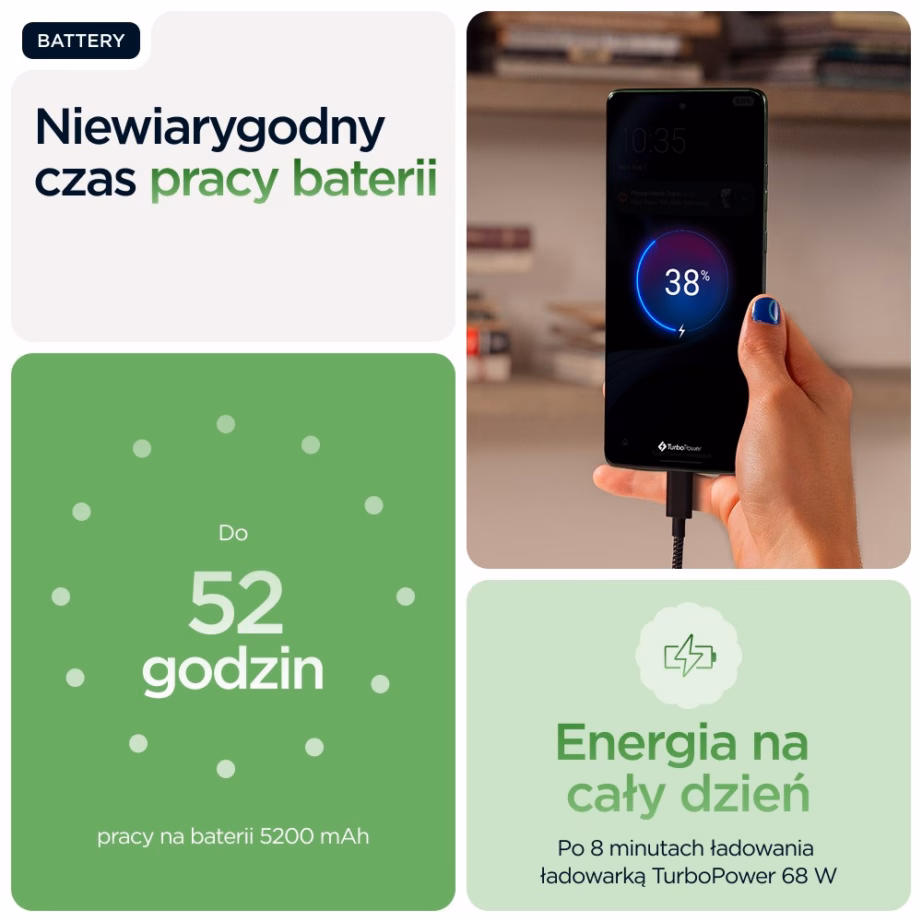 Nutitelefon Motorola edge 60, 6,67″, 12 GB RAM, 512 GB, 5G, Shamrock - 12