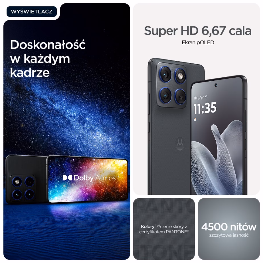 Nutitelefon Motorola edge 70, 6,7″ ekraan, 12 GB RAM, 512 GB, 5G, Dual SIM, hall - 17