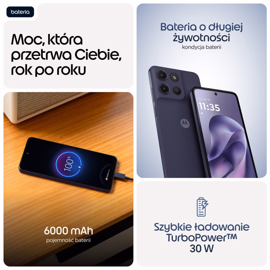 Nutitelefon Motorola moto g17 power, 6,72″, 8 GB RAM, 256 GB, 6000 mAh, lilla - 6